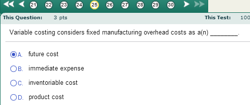used to allocate variable costs from service departments to user departments? f