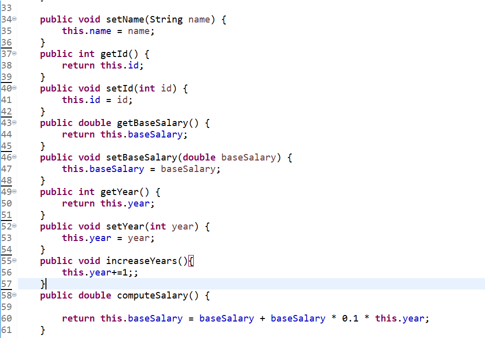 a class Department that keeps a record of the employees within the