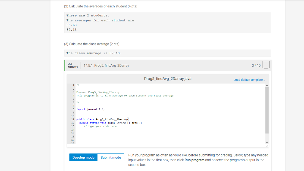 N (number of students) and M (number of test scores for each