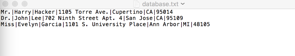 Hackerl1105 Torre Ave. |Cupertino|CA195014 Dr.John | Lee| 702 Ninth Street Apt. 4|San