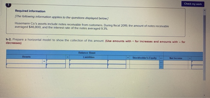  please be correct and clear Check my work Required information The