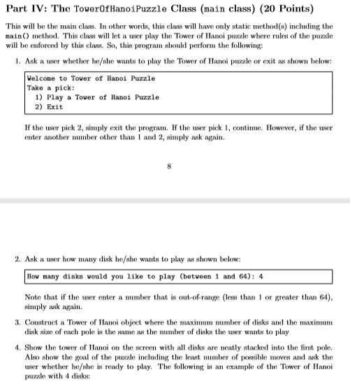 mber of disks with different sies. Poles: There are three poles. .
