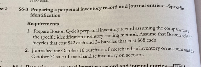  ve 2 10 cch. 00-3 Preparing a perpetual inventory record and
