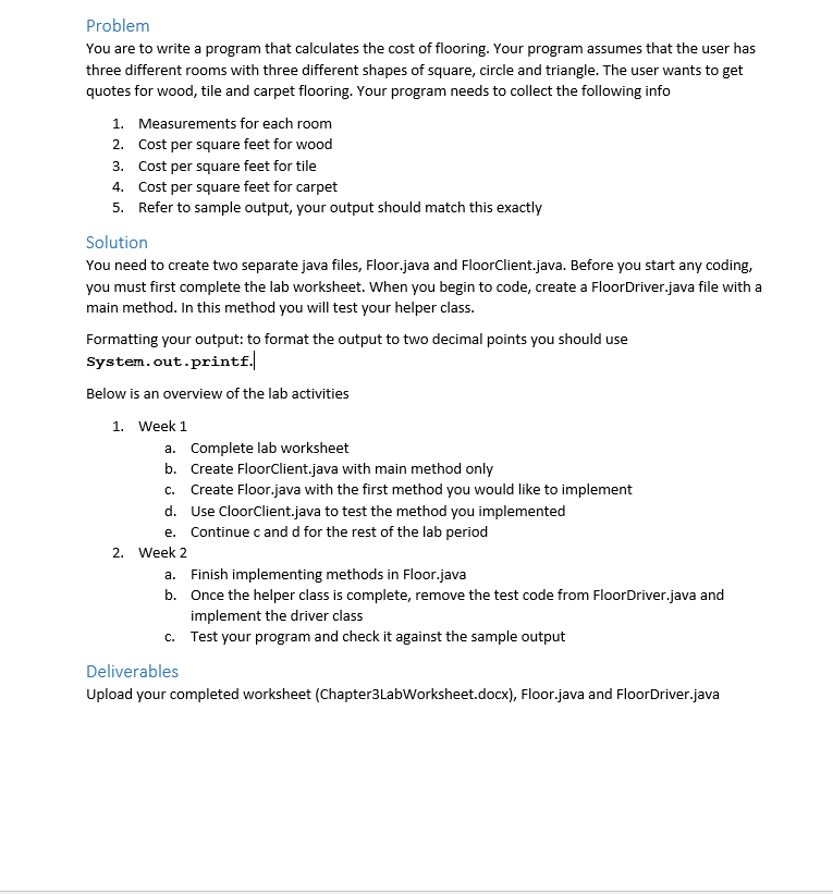 Need help creating this java program. If you could add comments, I