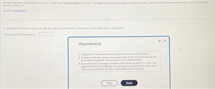 says to use PV function in Excel yesiend is March 11 Read
