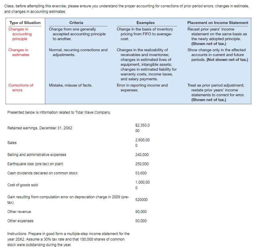 Class, before attempting this exercise, please ensure you understand the proper