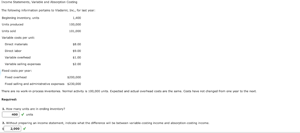 I only need the last two parts that are wrong Income Statements,