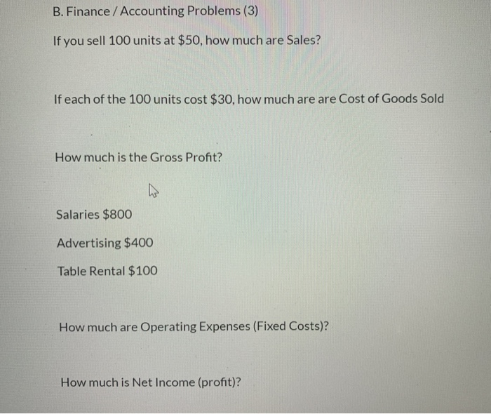 Sales from Part B), if Current Assets= $10,000, Current Liabilities = $8,000,