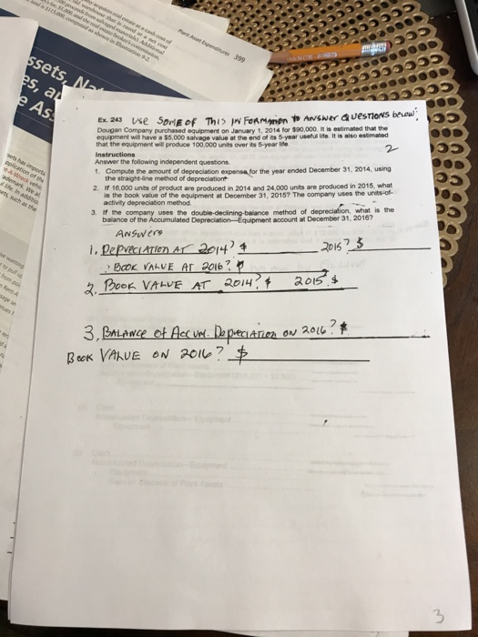 need help with example 243 sets S, a Ex. 243 Dougan Company