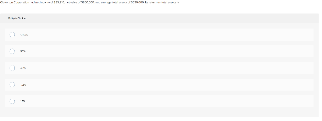  Multiple Choice 134.9% c 0 c