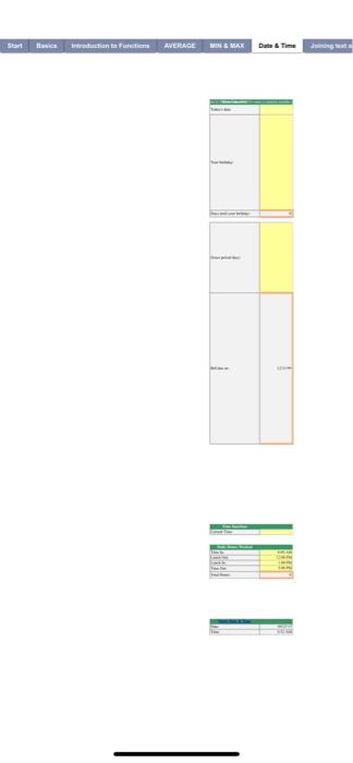 that can also assist the student in learning about the various Excel