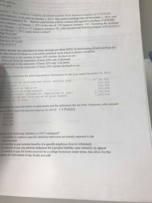  ock split. ember 1, 2014, Balloon ese currency to be any