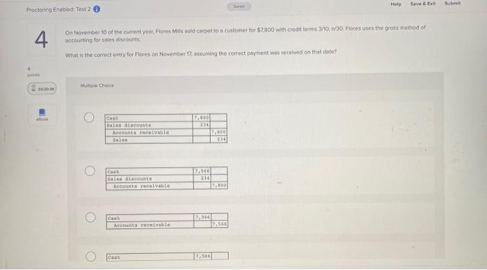 URGENT HELP PLEASE!!! Help Savet Exit Submit Proctoring Enabled Test 2 4
