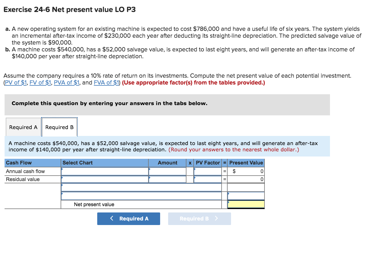system for an existing machine is expected to cost $786,000 and have