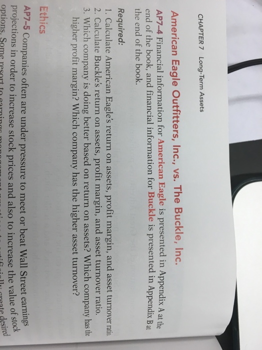 erican Eagle Outfitters, Inc. Financial information for American Eagle is presented in