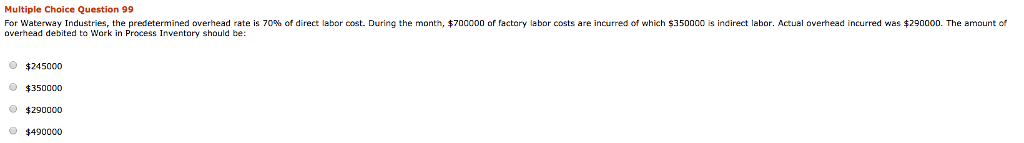 costs for its jobs was $1050000The company used 1000 hours of processing