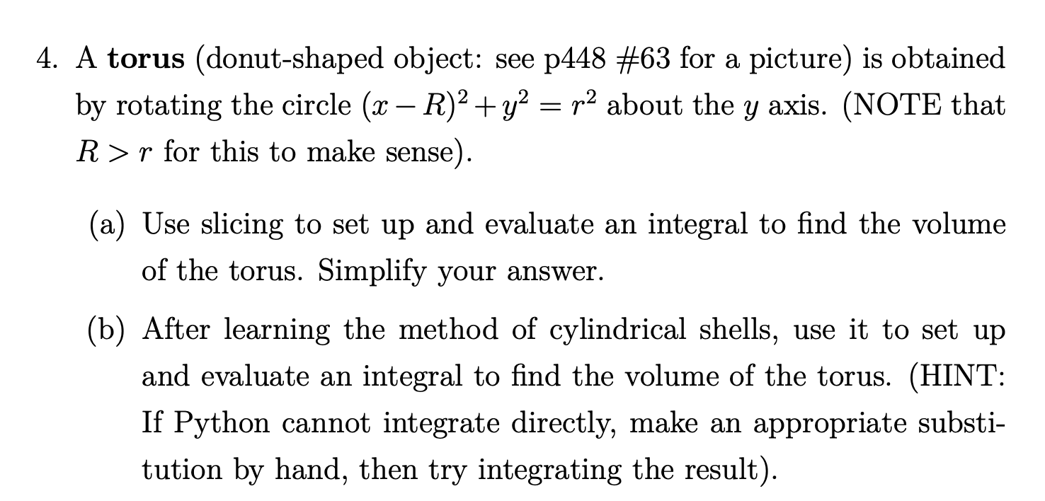  Can you also code this in python 4. A torus (donut-shaped