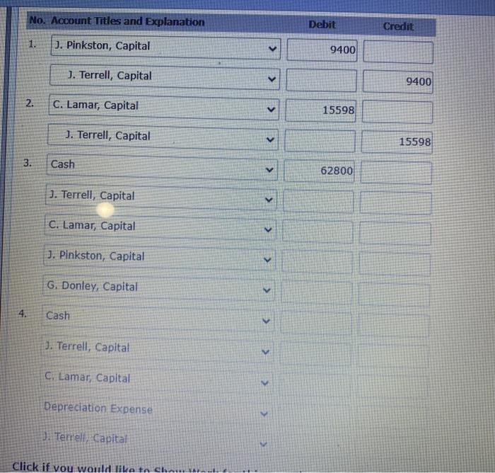 capital balances in Sun and Company are 6. Denley $49,000, Lamar 46,800,