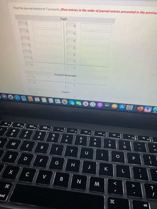 2020. The following transactions took place during the first month. Transactions on