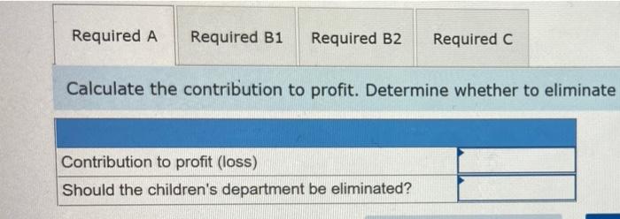 it operates a separate department that has its own manager. All departments