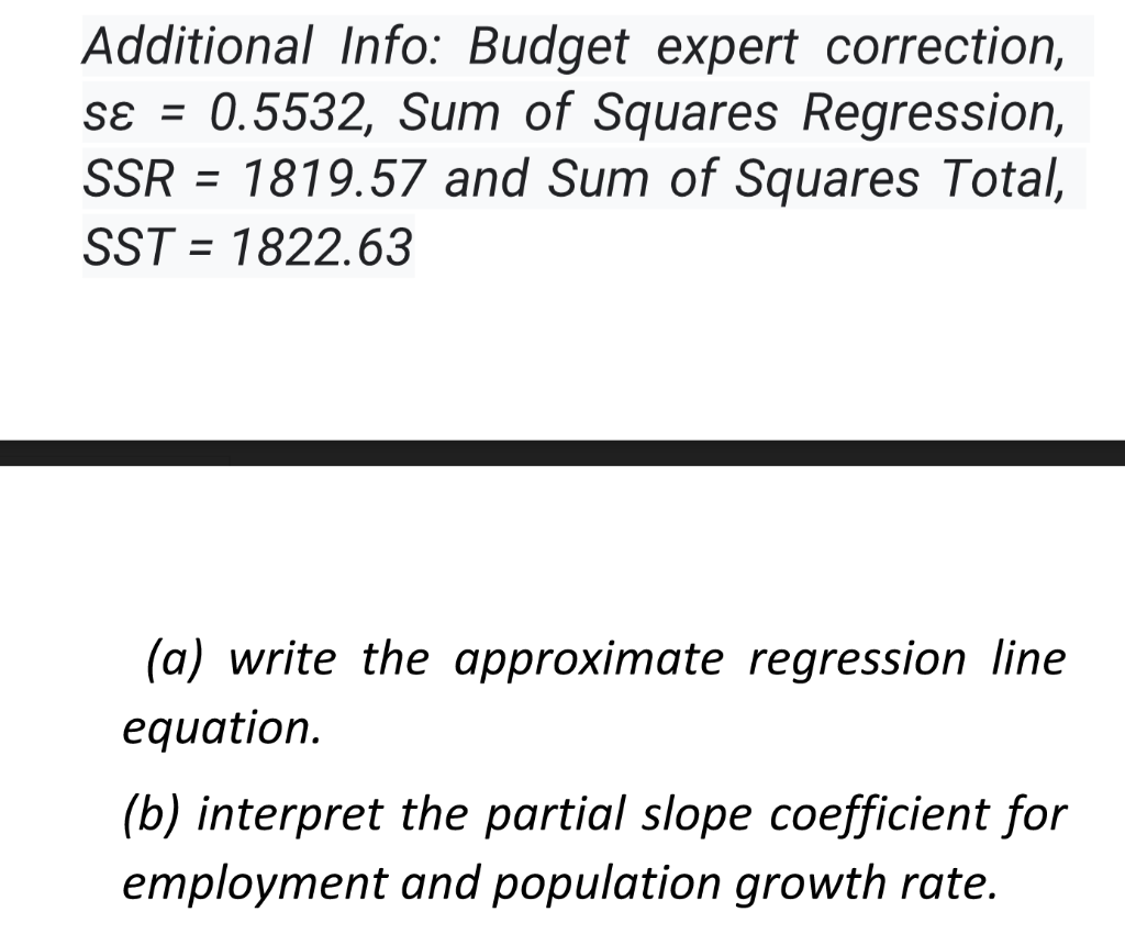 Please help!!!! 1. the following is a model of car demand. y