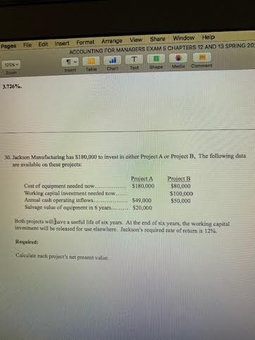  Pages File Edit Insert Format Arrange View Share Window Help ACCOUNTING
