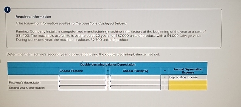  (1. Required information [The following information applies to the questions displayed