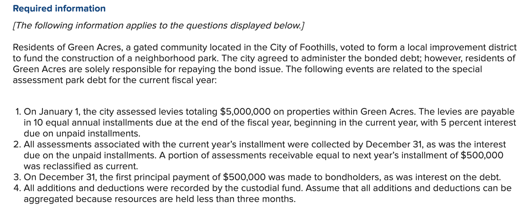 I ONLY NEED HELP MAKING A JOURNAL ENTRY FOR #4! THANK YOU!