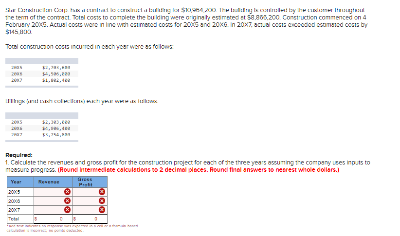 Star Construction Corp. has a contract to construct a bullding for