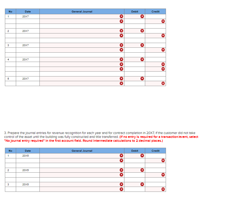 the contract. Total costs to complete the bullding were originally estimated at