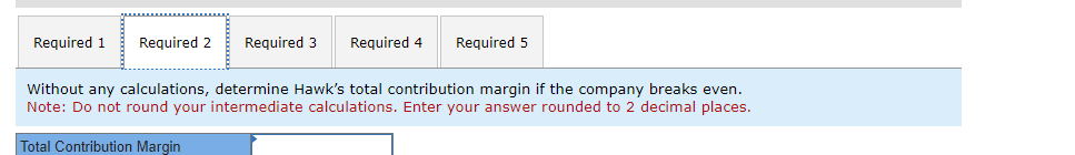 Profit [LO 6-1, 6-2] Hawk Homes, Incorporated makes one type of birdhouse