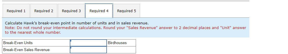 house, and its fixed costs total $13,188.60 per year. Hawk currently has
