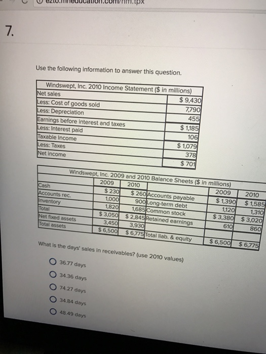  educatio Use the following information to answer this question. Windswept, Inc.