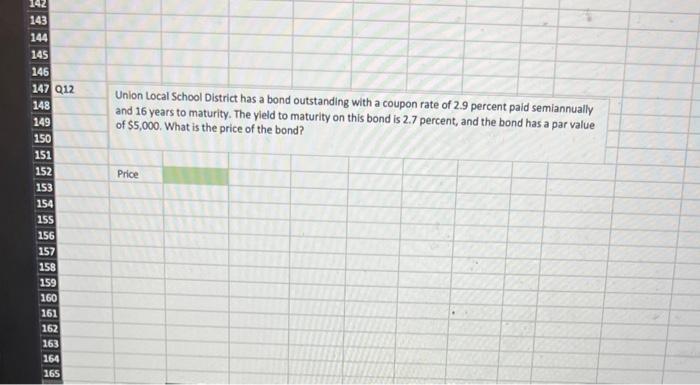  Union Local School District has a bond outstanding with a coupon