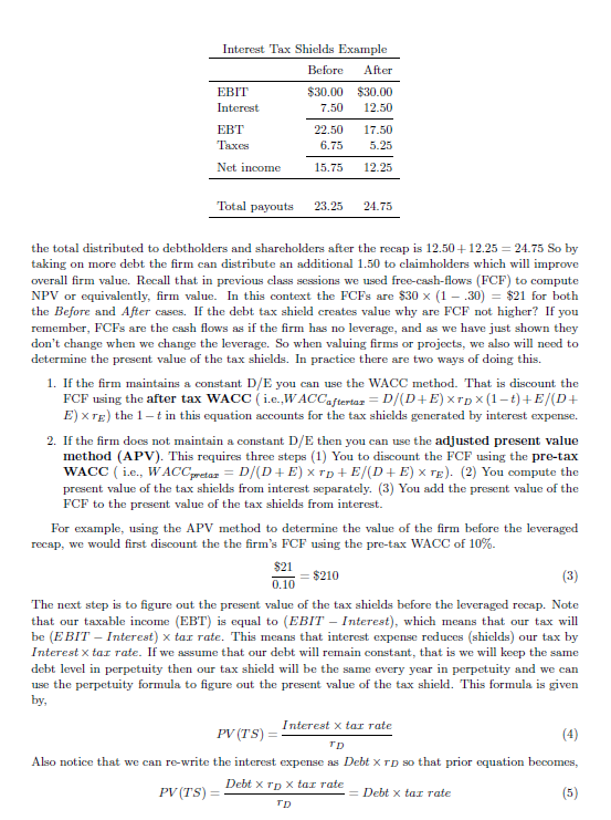 of equity from 4/27/1989 to 4/28/1989 2. What is the present value