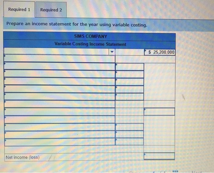 P2 Sims Company, a manufacturer of tablet computers, began operations on January