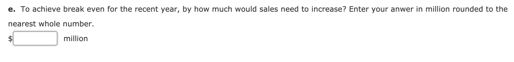 company-owned restaurants had the following sales and expenses (in millions): Sales $29,900