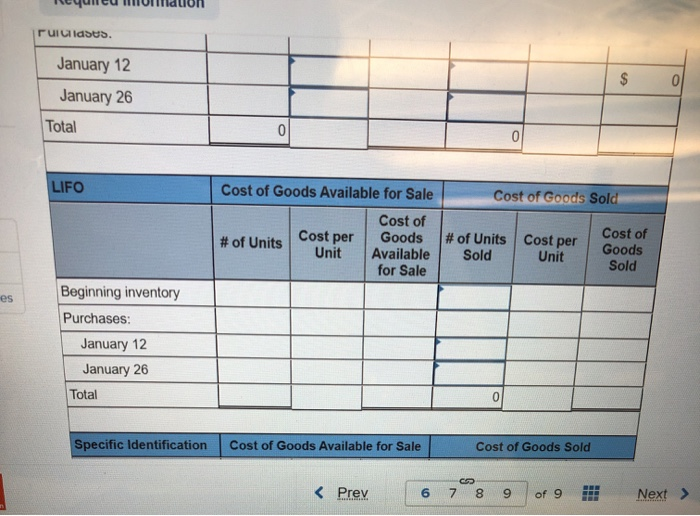 records of Donner Company showed the following for a particular item that