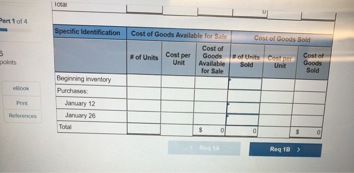 sold at $18.60 per unit: Transactions Units Amount Inventory, January 1 Purchase,