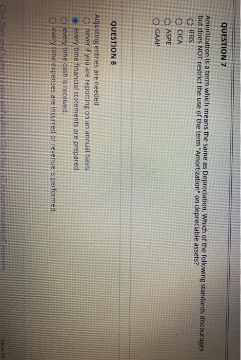  QUESTION Z Amortization is a term which means the same as