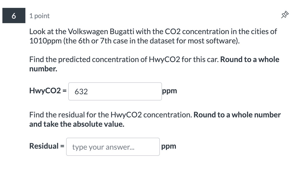  Look at the Volkswagen Bugatti with the CO2 concentration in the