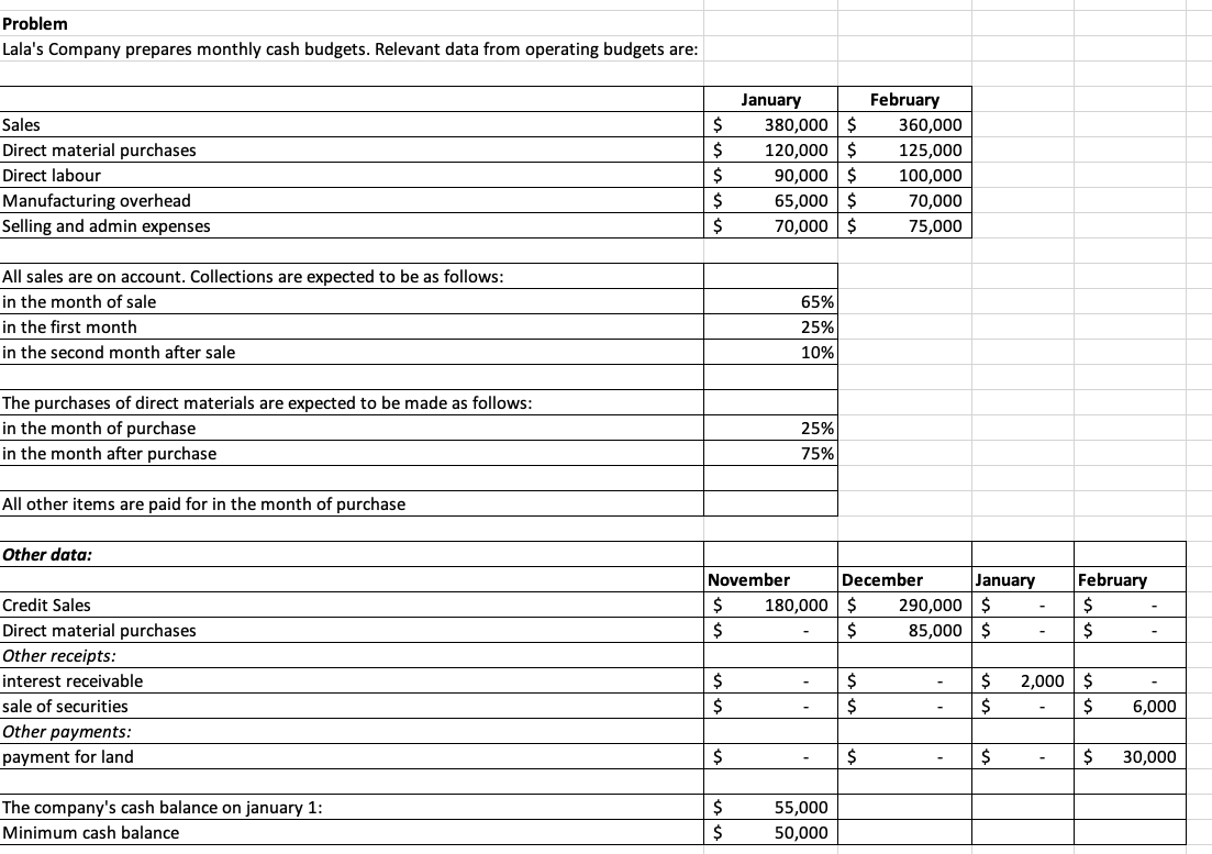  I also need excel formulas which will be used for this