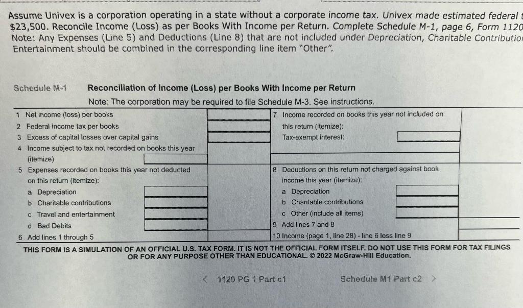 year, accrual basis retail business. Univex hold less than 20% of IBM