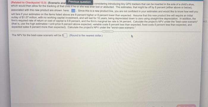 asking for NVP for best case scenario and worst case scenario. thank