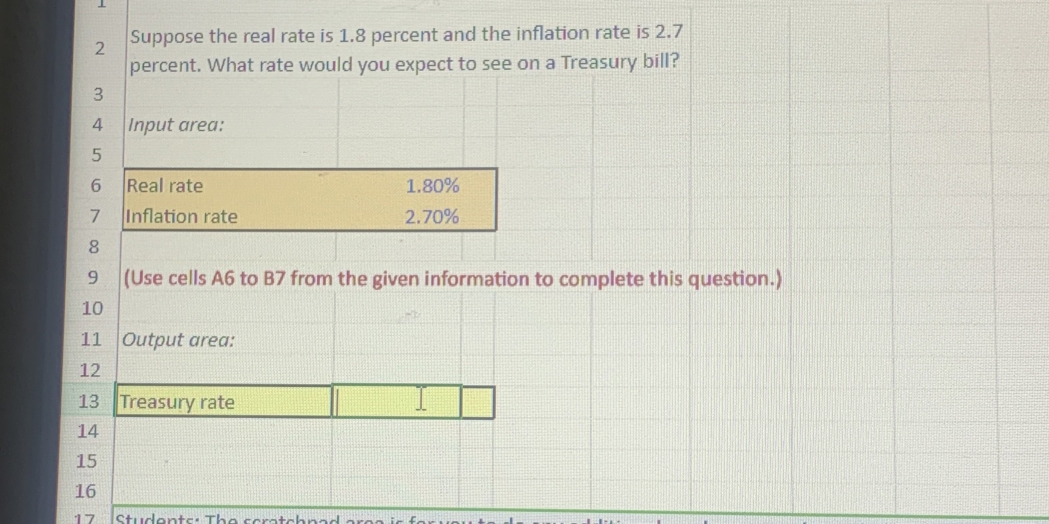  Formulas please Suppose the real rate is 1.8 percent and the