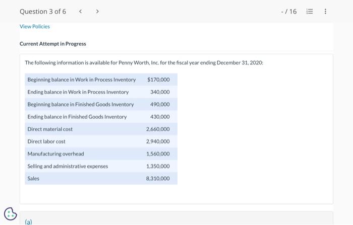  Hi expert please help me. Current Attempt in Progress The following