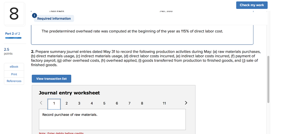 eBook Print References Note: Enter debits before credits. Date General Journal Debit