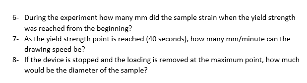 the end of the experiment, for 0.2% yield strength is calculated as