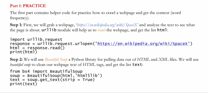 write a python program! submit the code in part 2. Part