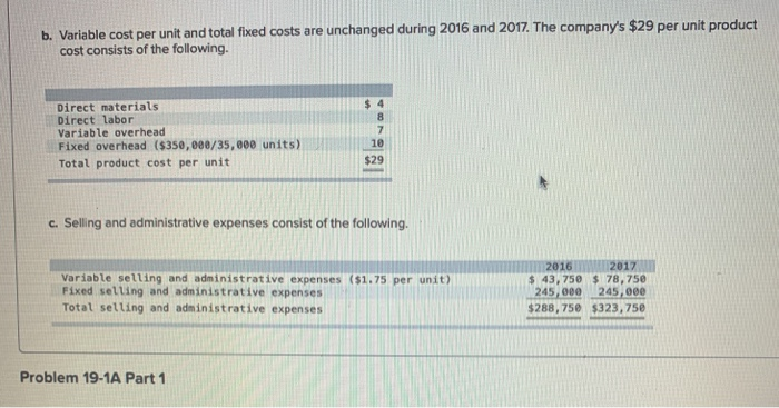 absorption costing income (two consecutive years) LO P2, P3 [The following information